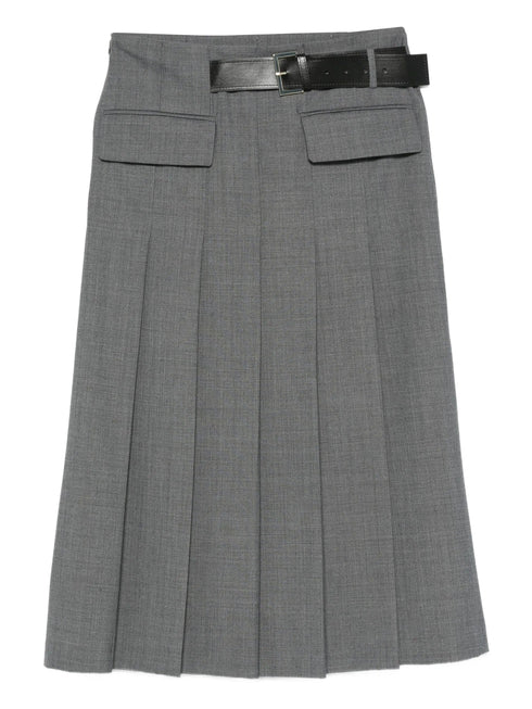 SEMICOUTURE PLEATED SKIRT
